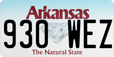 AR license plate 930WEZ