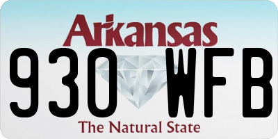 AR license plate 930WFB