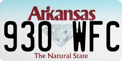 AR license plate 930WFC