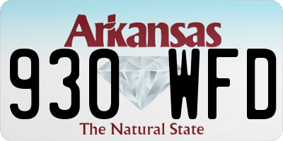 AR license plate 930WFD