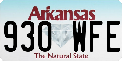 AR license plate 930WFE