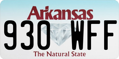 AR license plate 930WFF