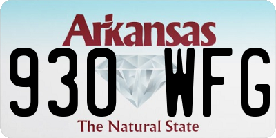 AR license plate 930WFG