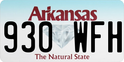AR license plate 930WFH