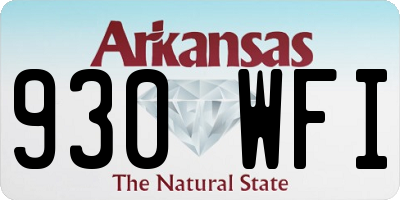 AR license plate 930WFI