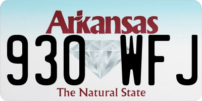 AR license plate 930WFJ