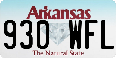AR license plate 930WFL