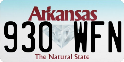 AR license plate 930WFN