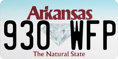 AR license plate 930WFP