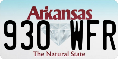 AR license plate 930WFR