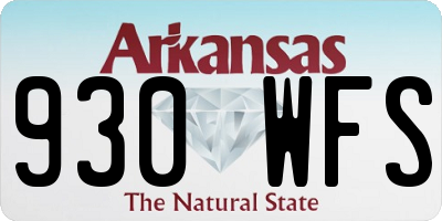 AR license plate 930WFS
