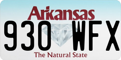 AR license plate 930WFX