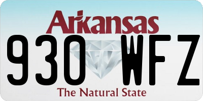 AR license plate 930WFZ