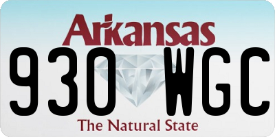 AR license plate 930WGC