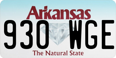 AR license plate 930WGE