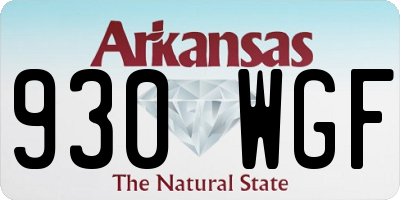 AR license plate 930WGF