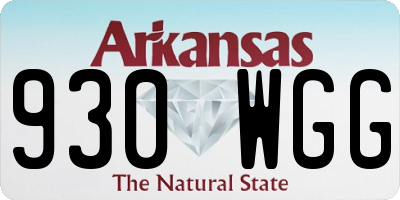 AR license plate 930WGG