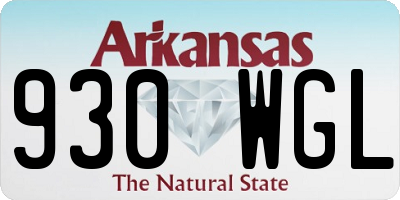 AR license plate 930WGL