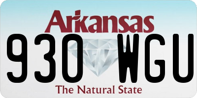 AR license plate 930WGU