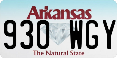 AR license plate 930WGY