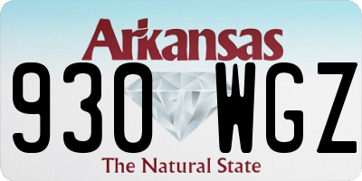 AR license plate 930WGZ