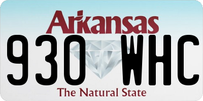 AR license plate 930WHC