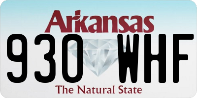 AR license plate 930WHF