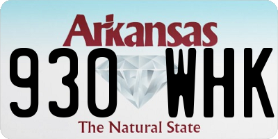 AR license plate 930WHK