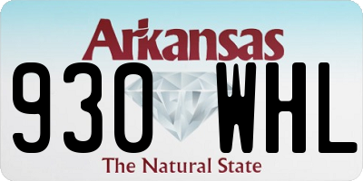 AR license plate 930WHL
