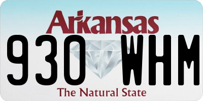 AR license plate 930WHM