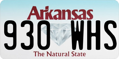 AR license plate 930WHS