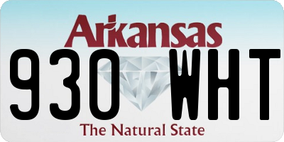 AR license plate 930WHT