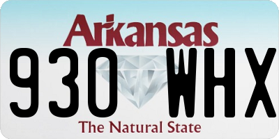 AR license plate 930WHX