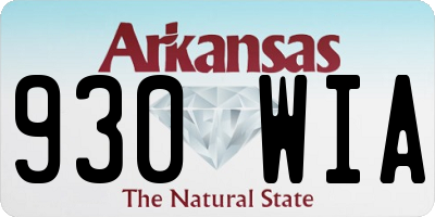 AR license plate 930WIA