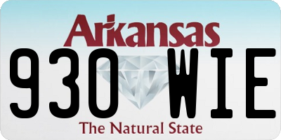 AR license plate 930WIE
