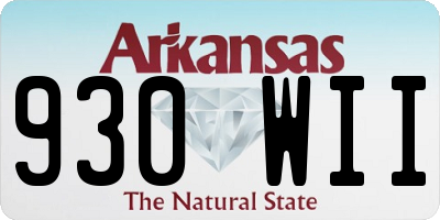 AR license plate 930WII