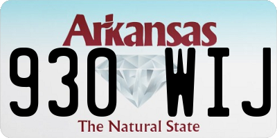 AR license plate 930WIJ
