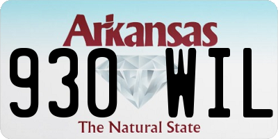 AR license plate 930WIL