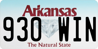 AR license plate 930WIN
