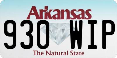 AR license plate 930WIP