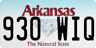 AR license plate 930WIQ