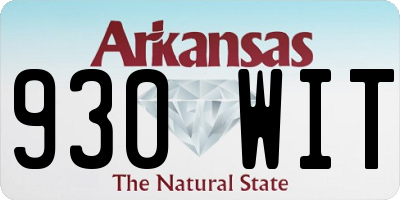 AR license plate 930WIT