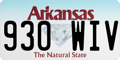 AR license plate 930WIV