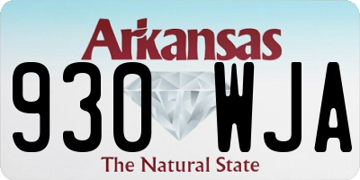 AR license plate 930WJA