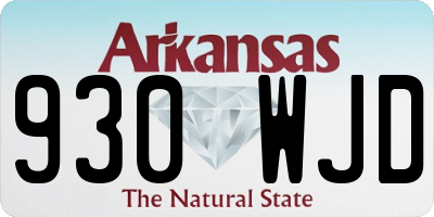 AR license plate 930WJD