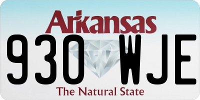 AR license plate 930WJE
