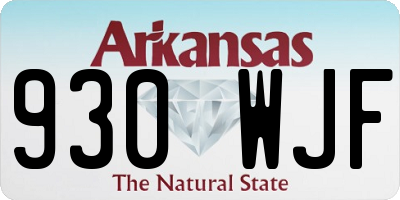 AR license plate 930WJF