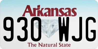 AR license plate 930WJG
