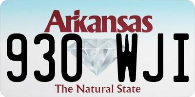AR license plate 930WJI