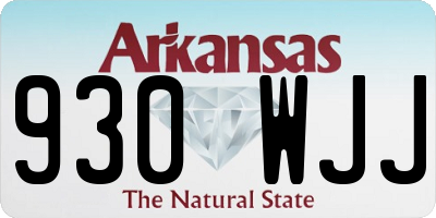 AR license plate 930WJJ